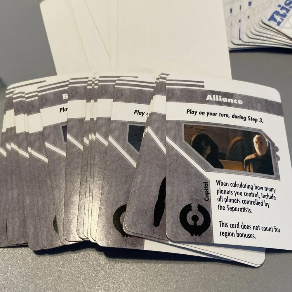 2005 Star Wars Risk Clone War Board Game Replacement Cards Only